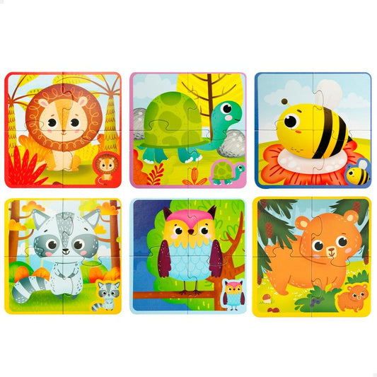 Puzzle pentru Copii Lisciani Tactil 24 Piese 16 x 0,1 x 16 cm (6 Unități) - Jucarii si jocuri, Puzzle-uri și puzzle-uri