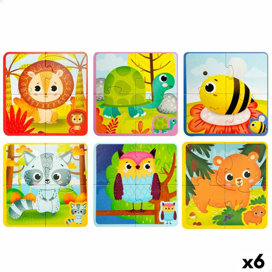 Puzzle pentru Copii Lisciani Tactil 24 Piese 16 x 0,1 x 16 cm (6 Unități) - Jucarii si jocuri, Puzzle-uri și puzzle-uri