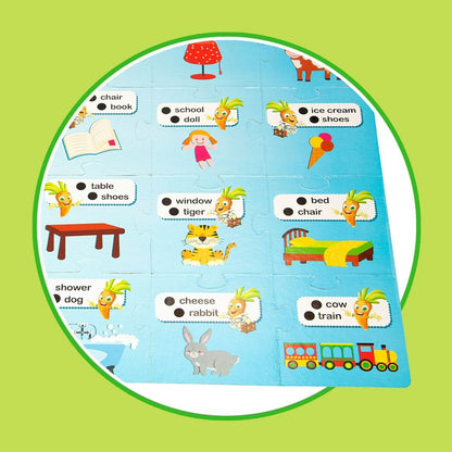 Joc Educativ Lisciani Carotina Baby Happy English Electronic Puzzle 4,5 x 14,5 x 3 cm (6 Unități) - Jucarii si jocuri, Jocuri și accesorii