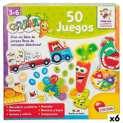 Joc Educativ Lisciani Carotina Baby 50 Juegos Electronic 4,5 x 14,5 x 3,5 cm (6 Unități) - Jucarii si jocuri, Jocuri și accesorii