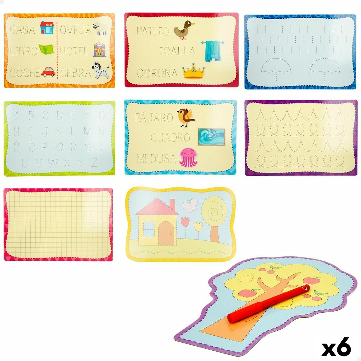 Joc Educativ Lisciani Montessori Caligrafie (6 Unități) - Jucarii si jocuri, Învățare și educație