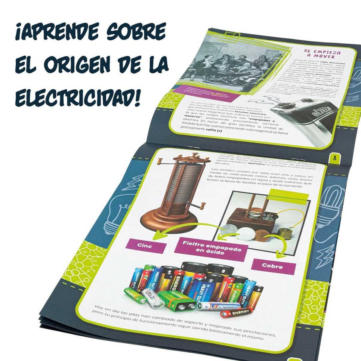 Joc de știință Lisciani Electricidad ES (6 Unități) - Jucarii si jocuri, Învățare și educație