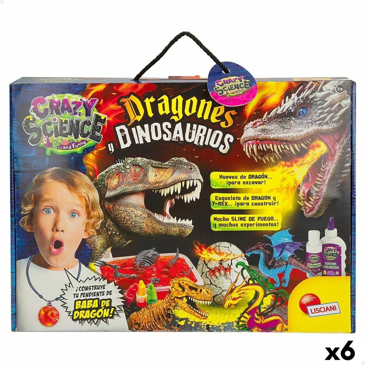 Joc de știință Lisciani Dragones y dinosaurios ES (6 Unități) - Jucarii si jocuri, Învățare și educație