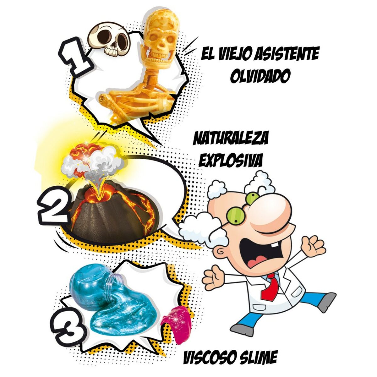 Joc de știință Lisciani El gran laboratorio del científico loco ES (4 Unități) - Jucarii si jocuri, Învățare și educație