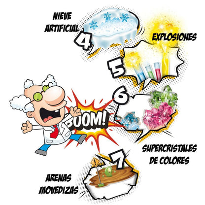 Joc de știință Lisciani El gran laboratorio del científico loco ES (4 Unități) - Jucarii si jocuri, Învățare și educație