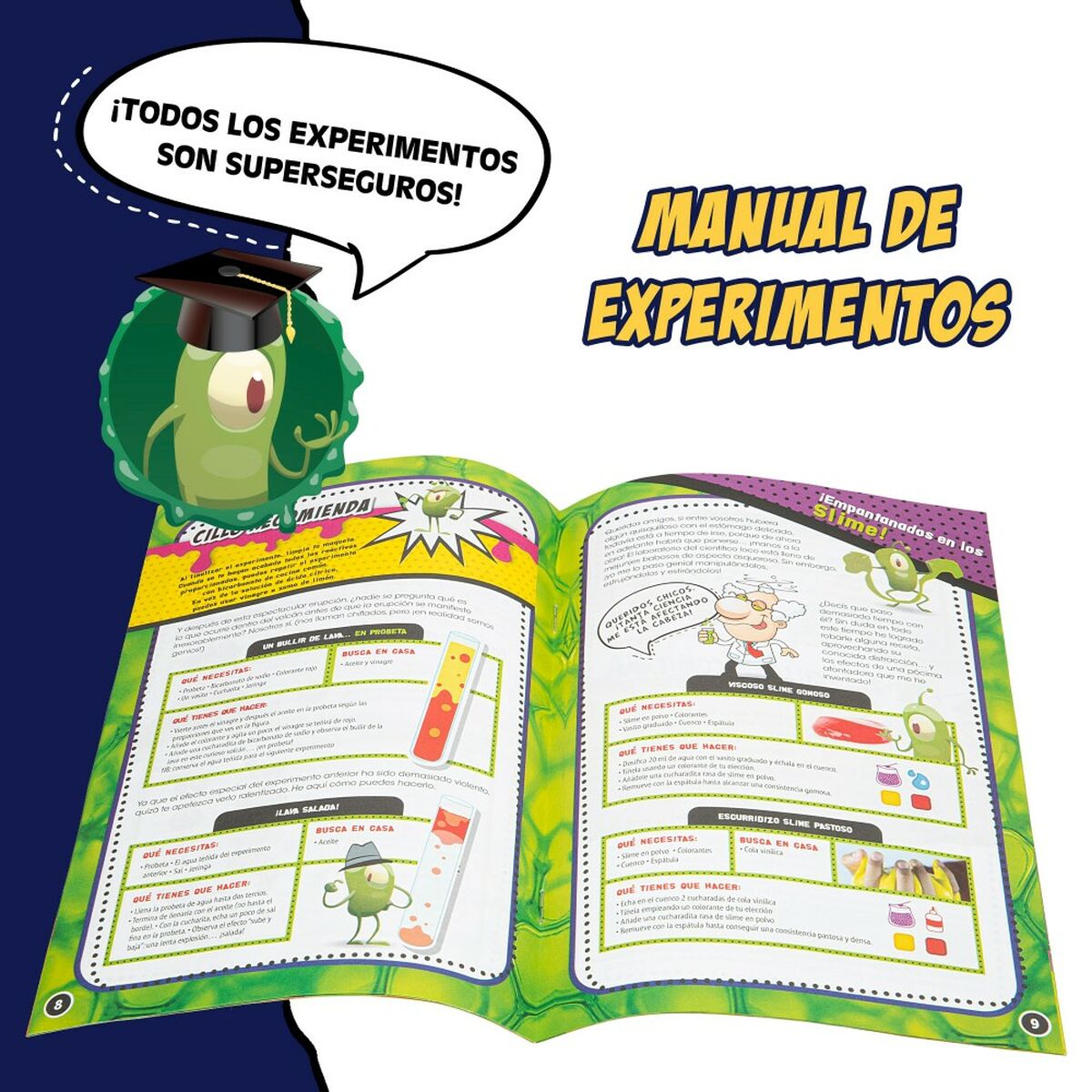 Joc de știință Lisciani El gran laboratorio del científico loco ES (4 Unități) - Jucarii si jocuri, Învățare și educație