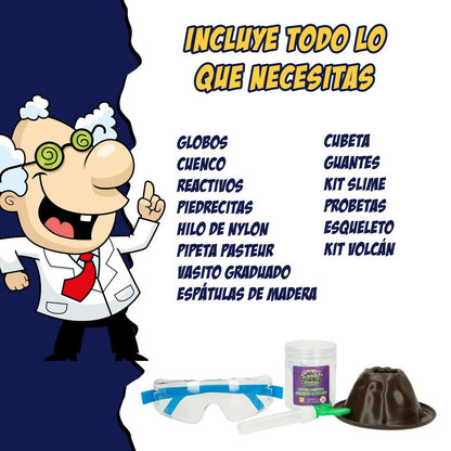 Joc de știință Lisciani El gran laboratorio del científico loco ES (4 Unități) - Jucarii si jocuri, Învățare și educație