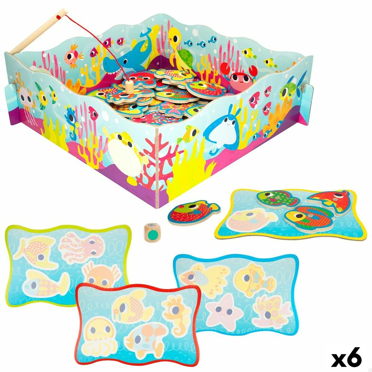 Joc de Masă Lisciani Montessori Pescuit (6 Unități) - Jucarii si jocuri, Jocuri și accesorii