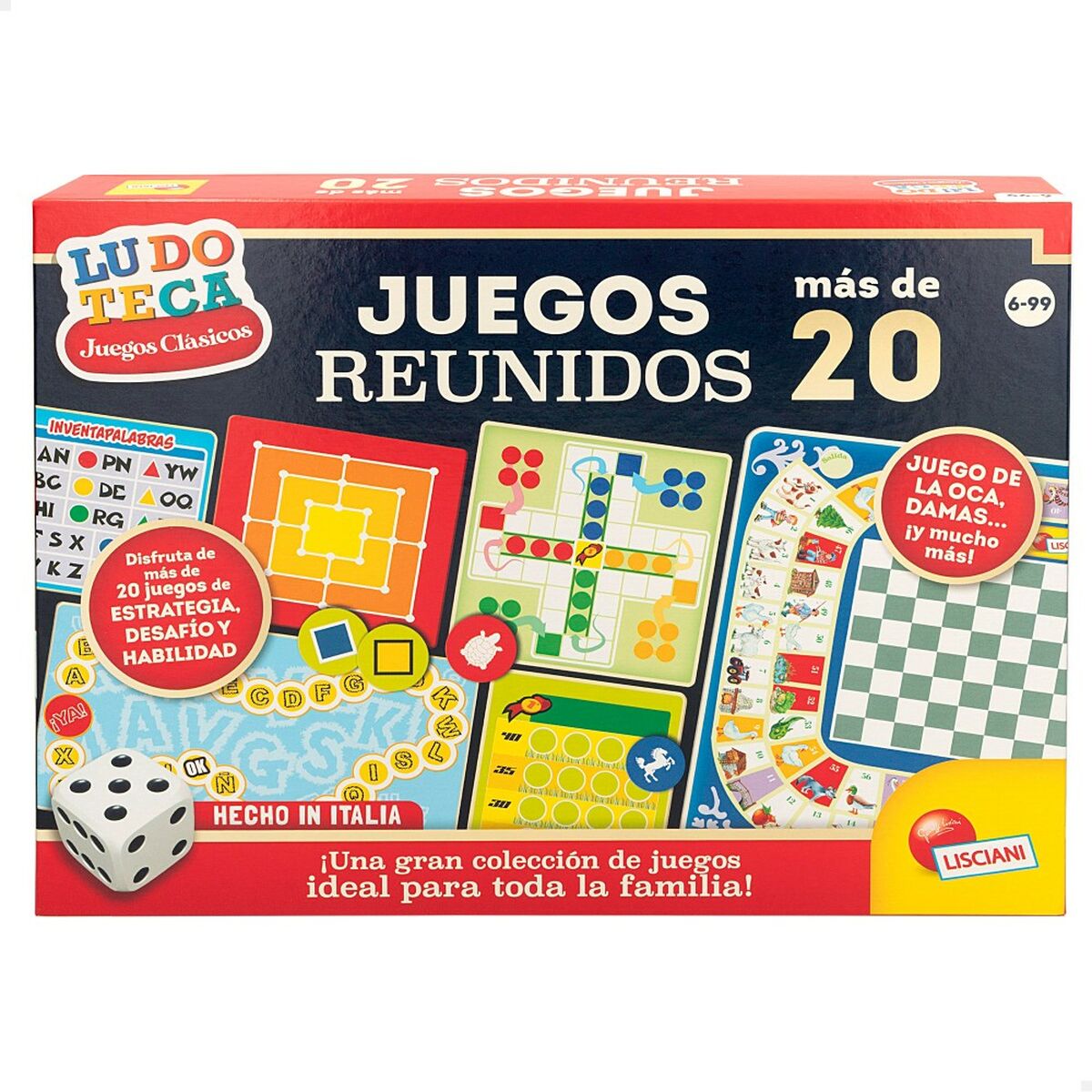 Joc de Masă Lisciani Juegos reunidos ES 40 x 0,1 x 33 cm (12 Unități) - Jucarii si jocuri, Jocuri și accesorii