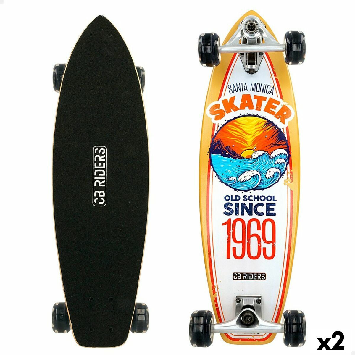 Skateboard Colorbaby 1969 surfero (2 Unități) - Jucarii si jocuri, În aer liber și sport