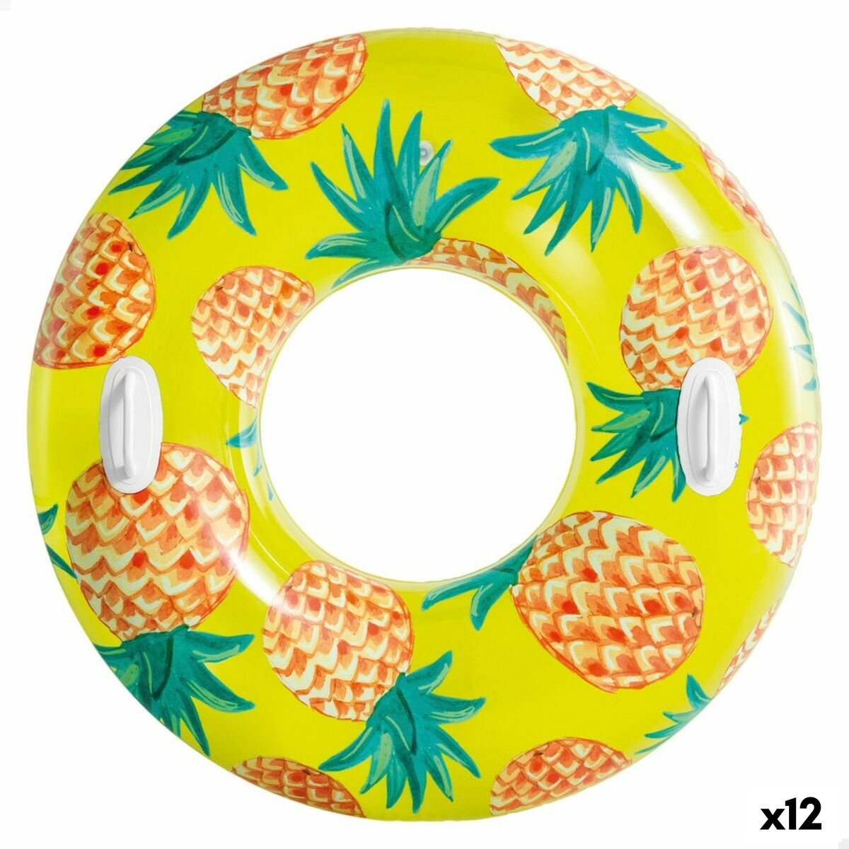 Colac Gonflabil Gogoașă Intex Tropical Fruits Ø 107 cm (12 Unități) - Jucarii si jocuri, În aer liber și sport