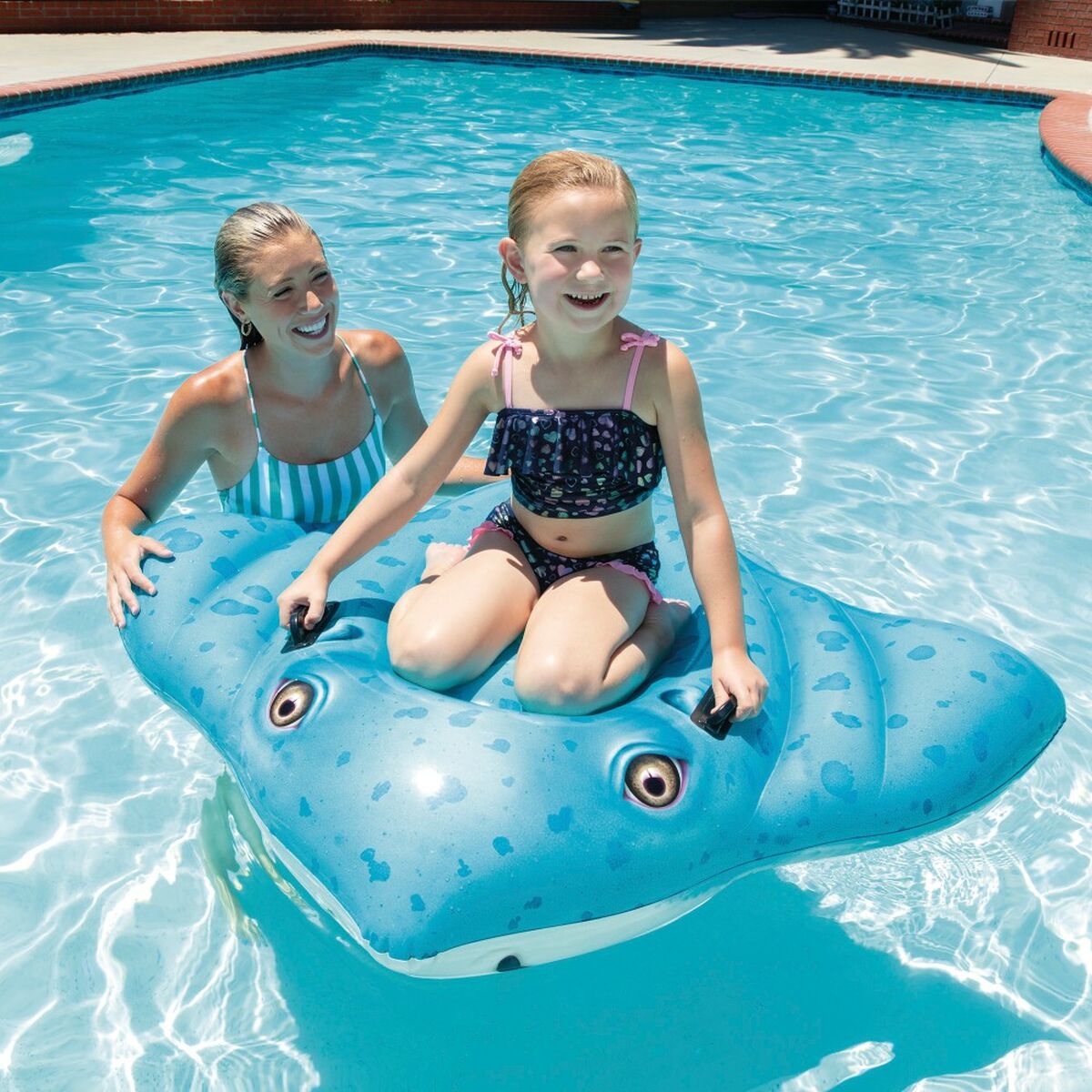 Flotor gonflabil Intex 145 x 185 cm (6 Unități) - Jucarii si jocuri, În aer liber și sport