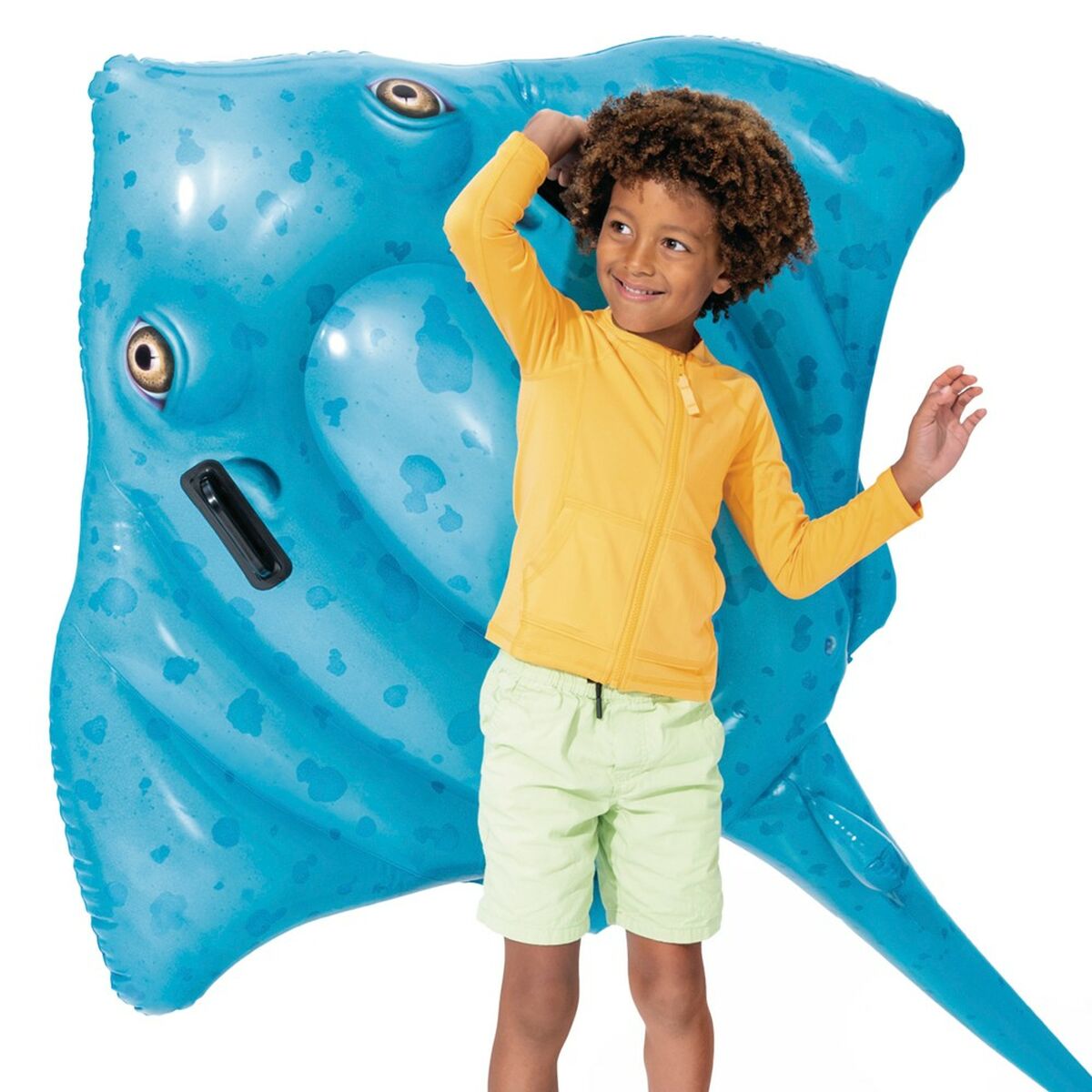 Flotor gonflabil Intex 145 x 185 cm (6 Unități) - Jucarii si jocuri, În aer liber și sport