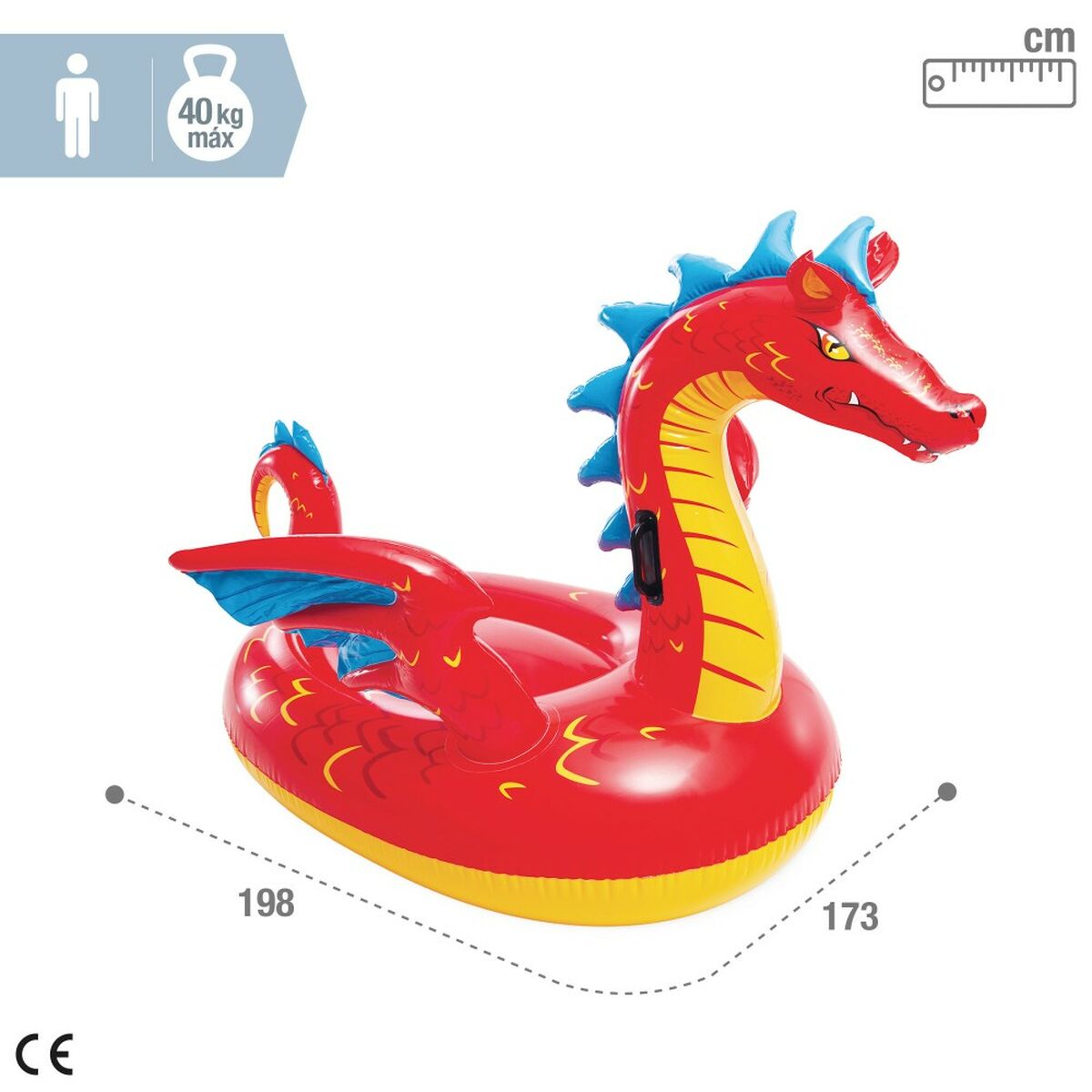 Flotor gonflabil Intex 198 x 173 cm (4 Unități) - Jucarii si jocuri, În aer liber și sport