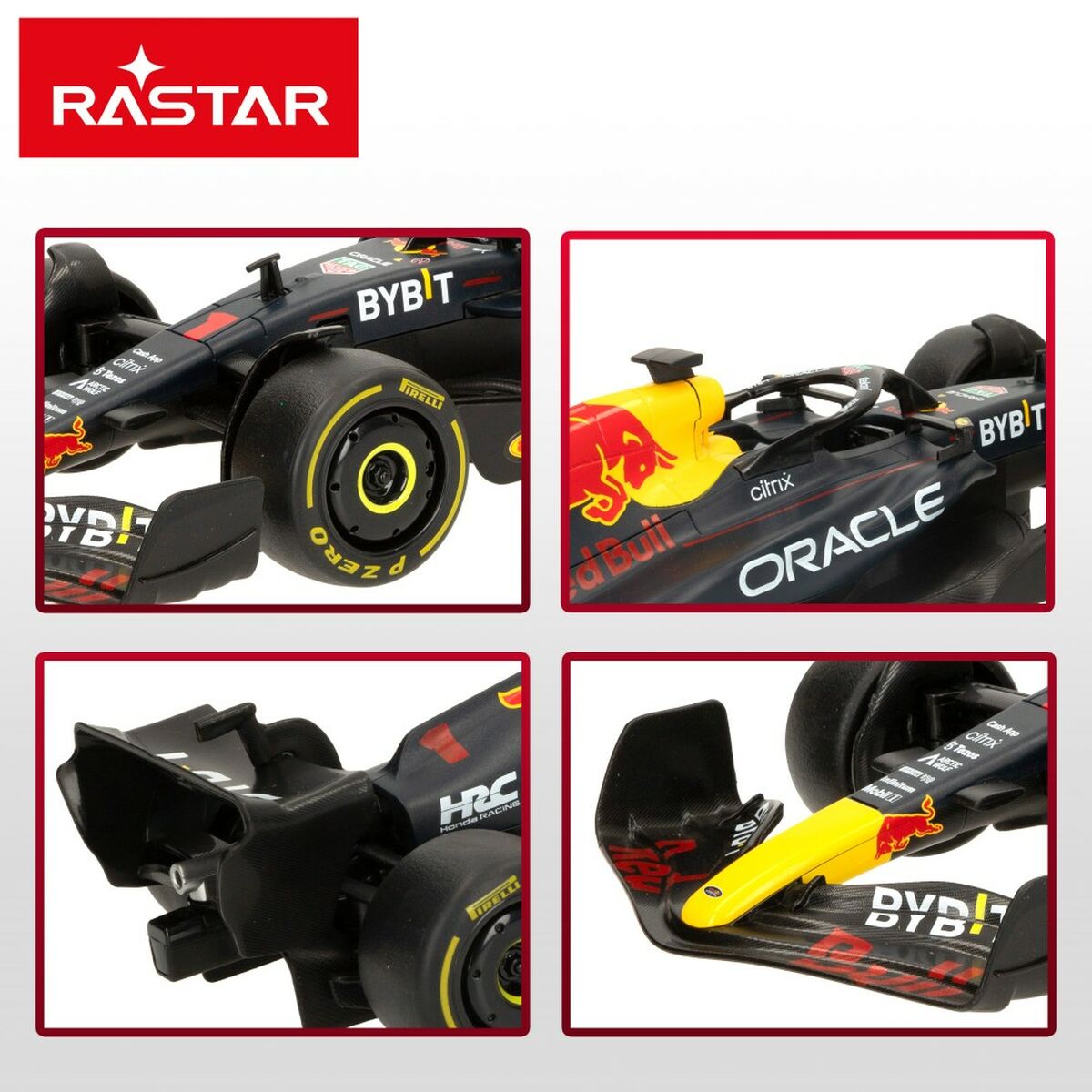 Mașină Radio Control Red Bull Bleumarin 1:18 31 x 6,5 x 11 cm (4 Unități) - Jucarii si jocuri, Vehicule