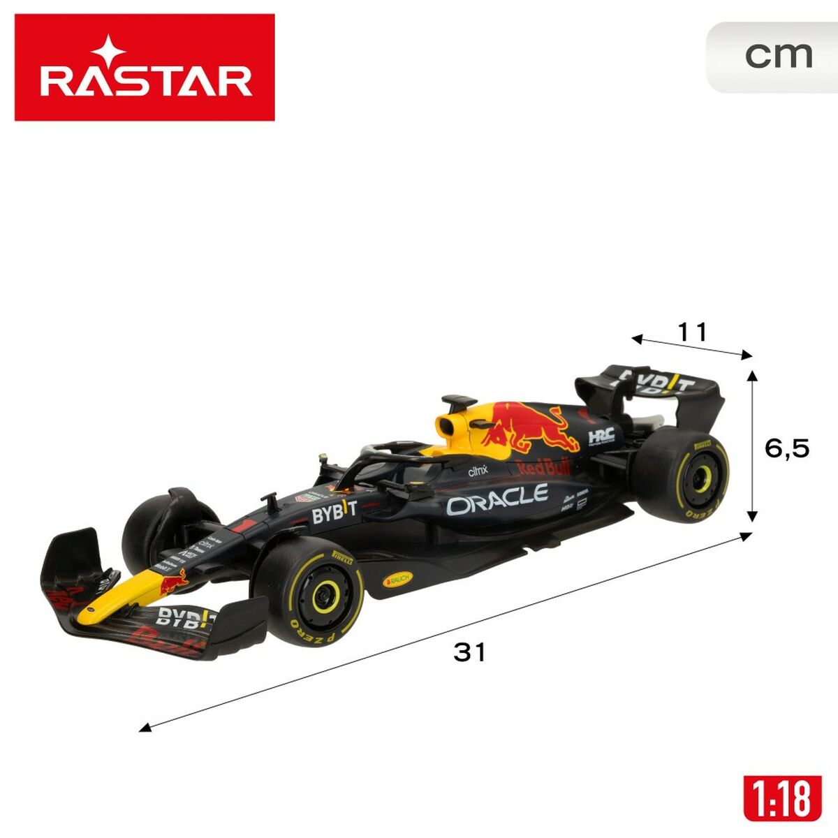 Mașină Radio Control Red Bull Bleumarin 1:18 31 x 6,5 x 11 cm (4 Unități) - Jucarii si jocuri, Vehicule