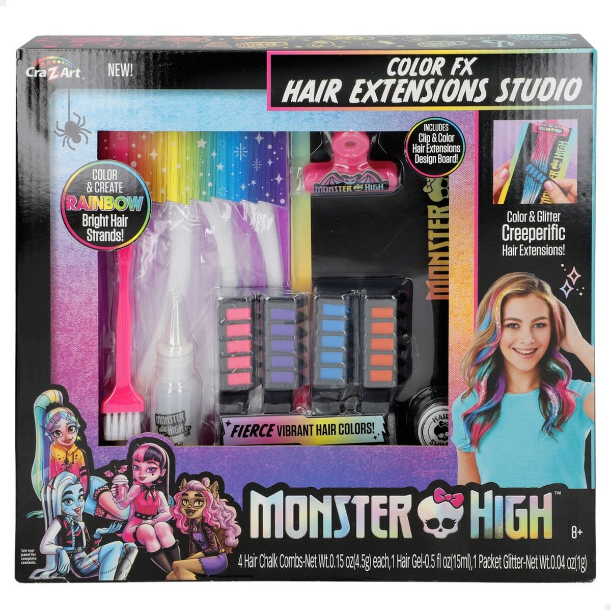 Set Coafor Monster High Extensii pentru Păr (4 Unități) - Jucarii si jocuri, Costume și accesorii
