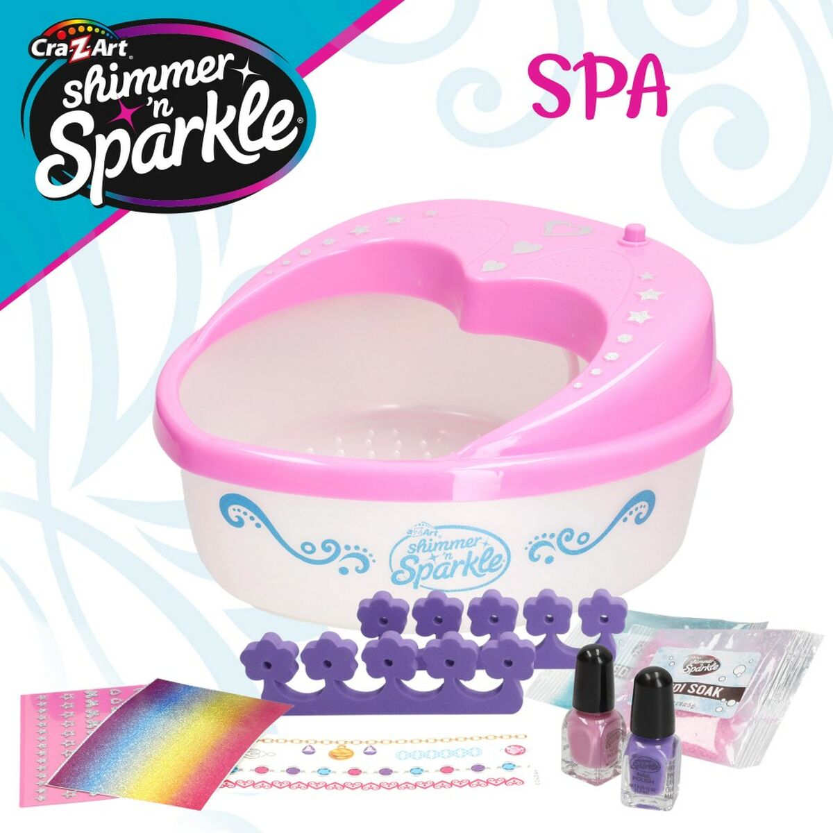 Set de Design pentru Unghii Cra-Z-Art Spa pentru pedichiură (3 Unități) - Jucarii si jocuri, Costume și accesorii