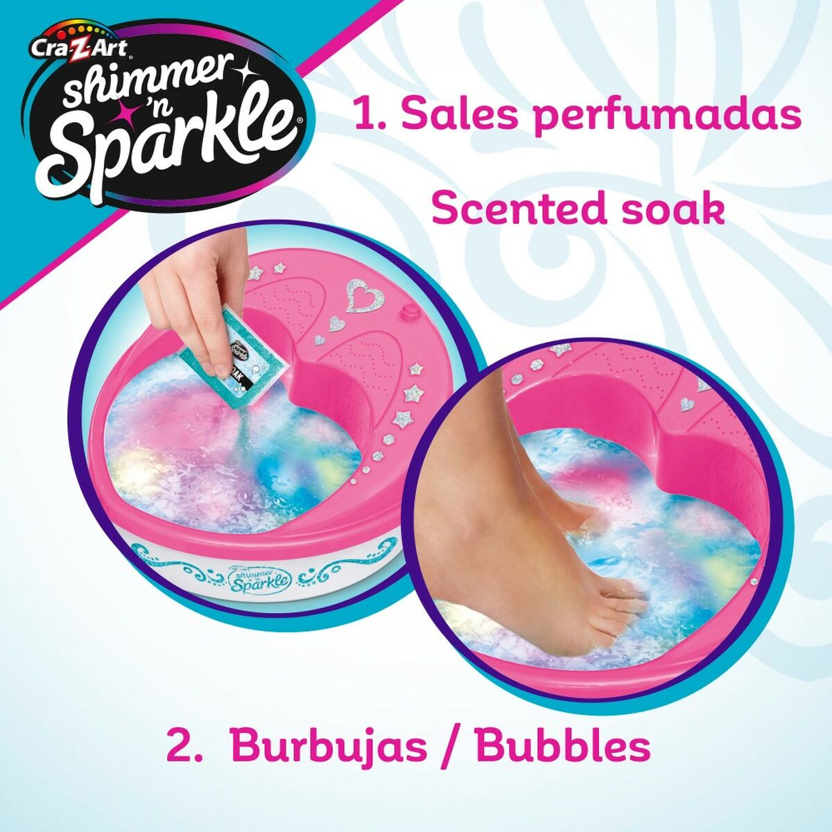 Set de Design pentru Unghii Cra-Z-Art Spa pentru pedichiură (3 Unități) - Jucarii si jocuri, Costume și accesorii