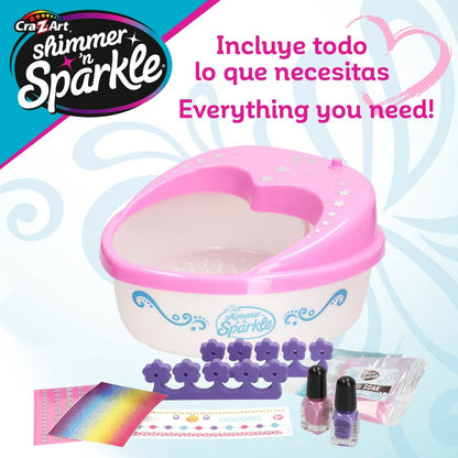 Set de Design pentru Unghii Cra-Z-Art Spa pentru pedichiură (3 Unități) - Jucarii si jocuri, Costume și accesorii