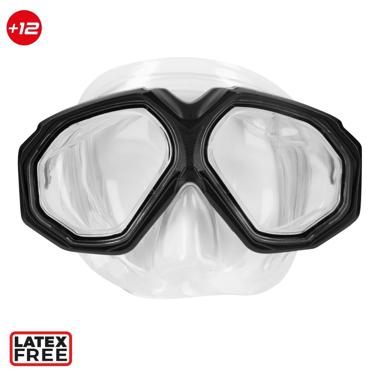 Ochelari de Scufundare cu Tub AquaSport Negru Adulți (2 Unități) - Sport și în aer liber, Sporturi acvatice