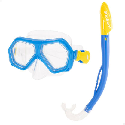 Ochelari de Scufundare cu Tub pentru Copii AquaSport Albastru (4 Unități) - Sport și în aer liber, Sporturi acvatice