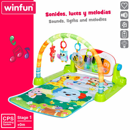 Saltea de joacă Winfun Pânză Plastic 63 x 43 x 91 cm (2 Unități) - Bebelus, Activitate și divertisment