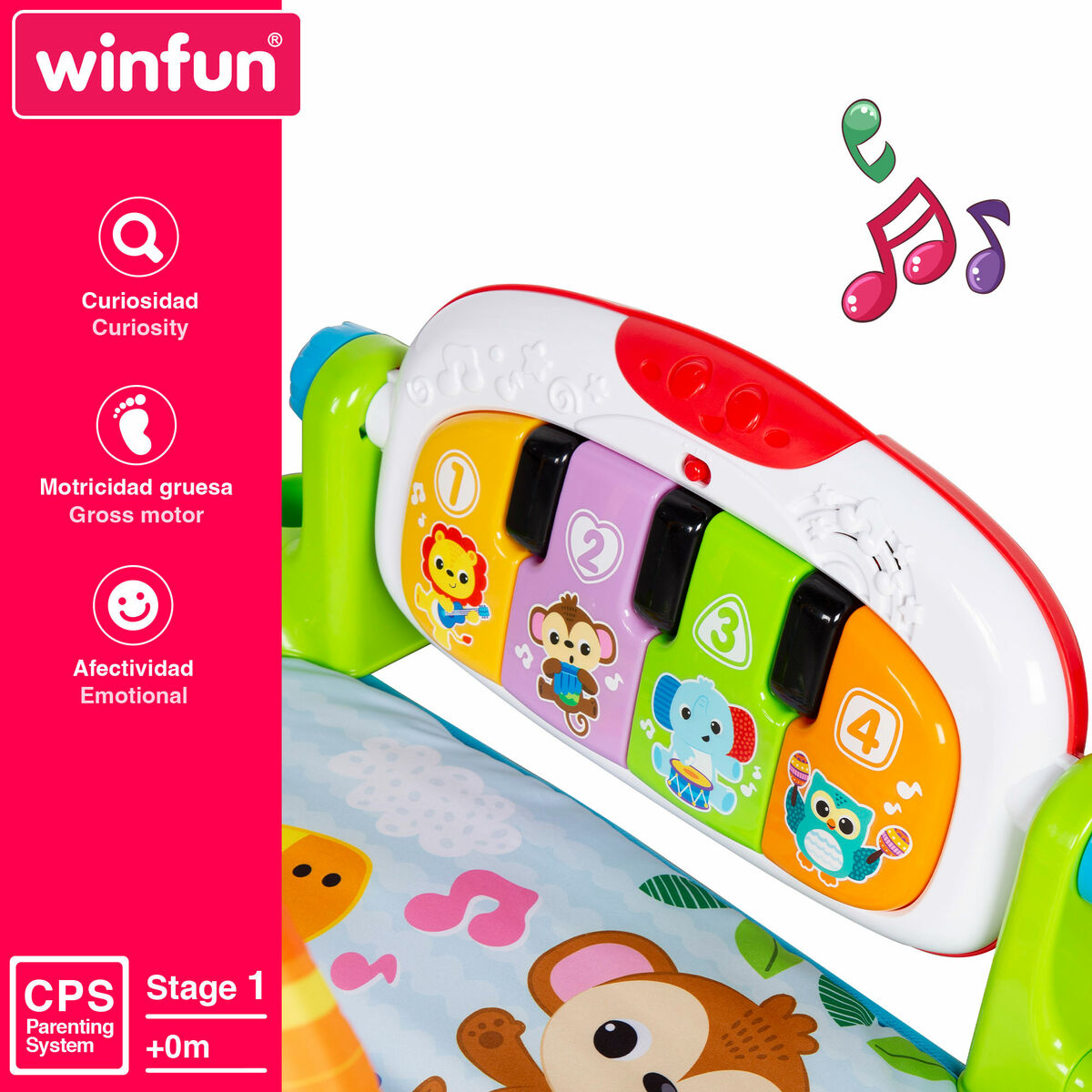 Saltea de joacă Winfun Pânză Plastic 63 x 43 x 91 cm (2 Unități) - Bebelus, Activitate și divertisment