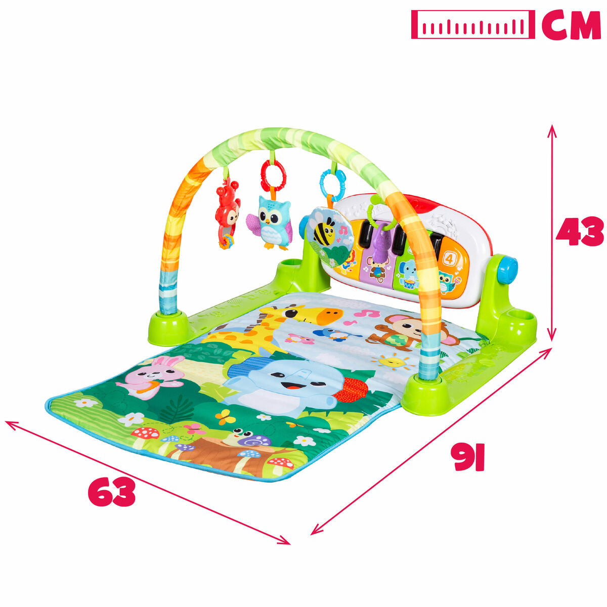 Saltea de joacă Winfun Pânză Plastic 63 x 43 x 91 cm (2 Unități) - Bebelus, Activitate și divertisment