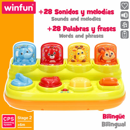 Jucărie muzicală Winfun 25 x 12 x 14 cm (4 Unități) - Bebelus, Jucăriile copilăriei timpurii