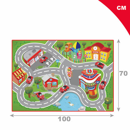 Playset Ferrari 100 x 0,1 x 70 cm 6 Unități - Jucarii si jocuri, Păpuși și figurine