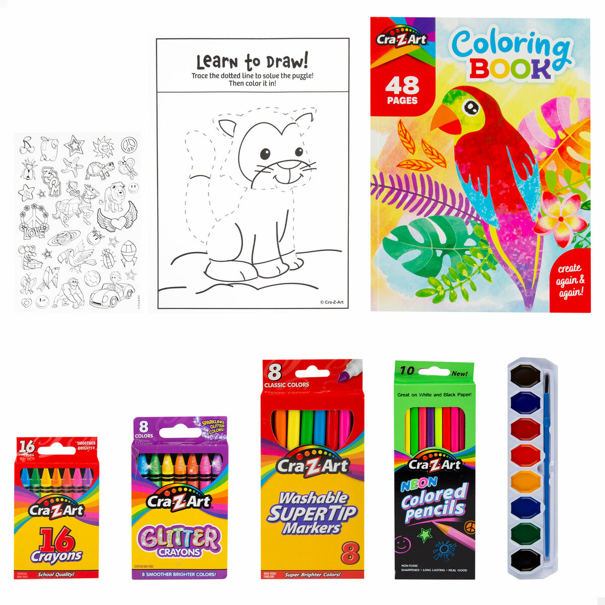 Set pentru desen Cra-Z-Art (4 Unități) - Birou și papetărie, Arte și Meserii