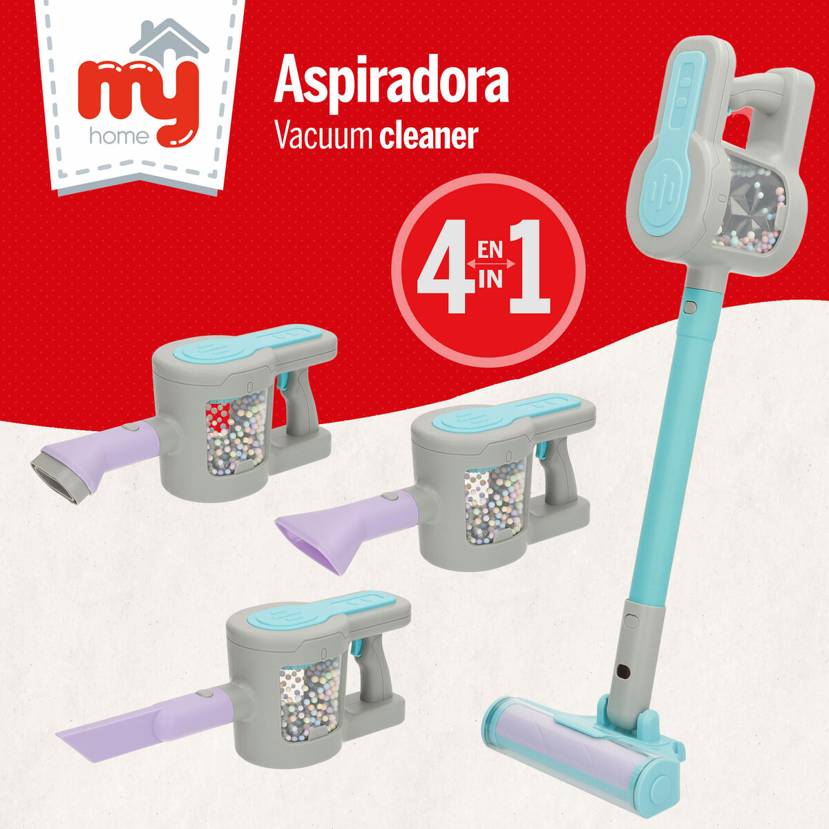 Aspirator jucărie Colorbaby 17 x 56 x 11 cm (4 Unități) - Jucarii si jocuri, Imitații de jocuri