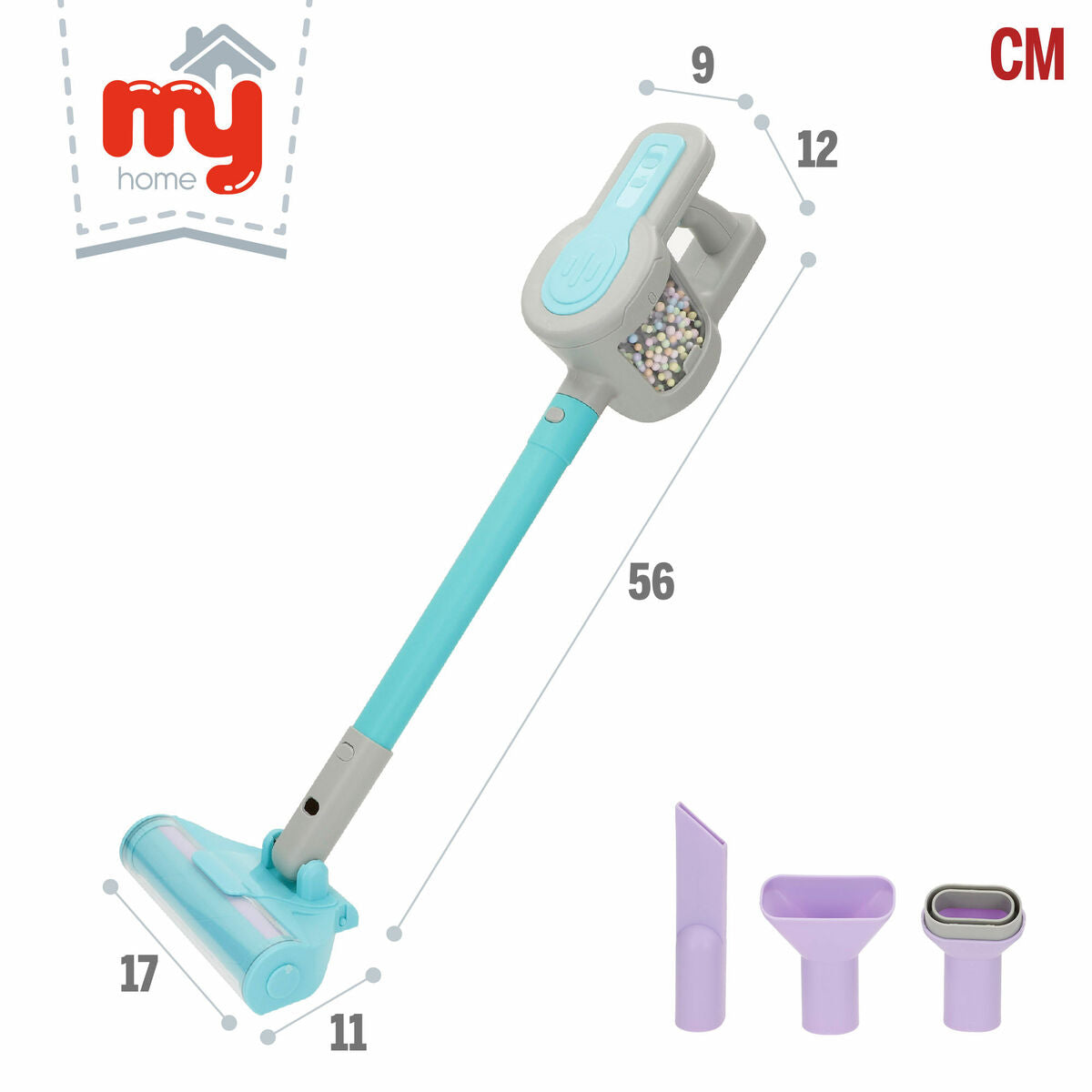 Aspirator jucărie Colorbaby 17 x 56 x 11 cm (4 Unități) - Jucarii si jocuri, Imitații de jocuri