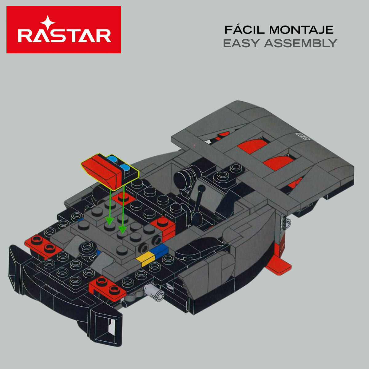 Set de Construcție Audi Mașină 376 Piese - Jucarii si jocuri