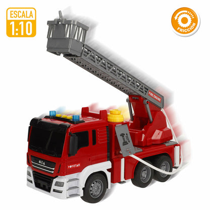 Mașină de pompieri cu girofar și sirenă Speed & Go 34 x 25 x 12 cm (4 Unități) - Jucarii si jocuri, Vehicule
