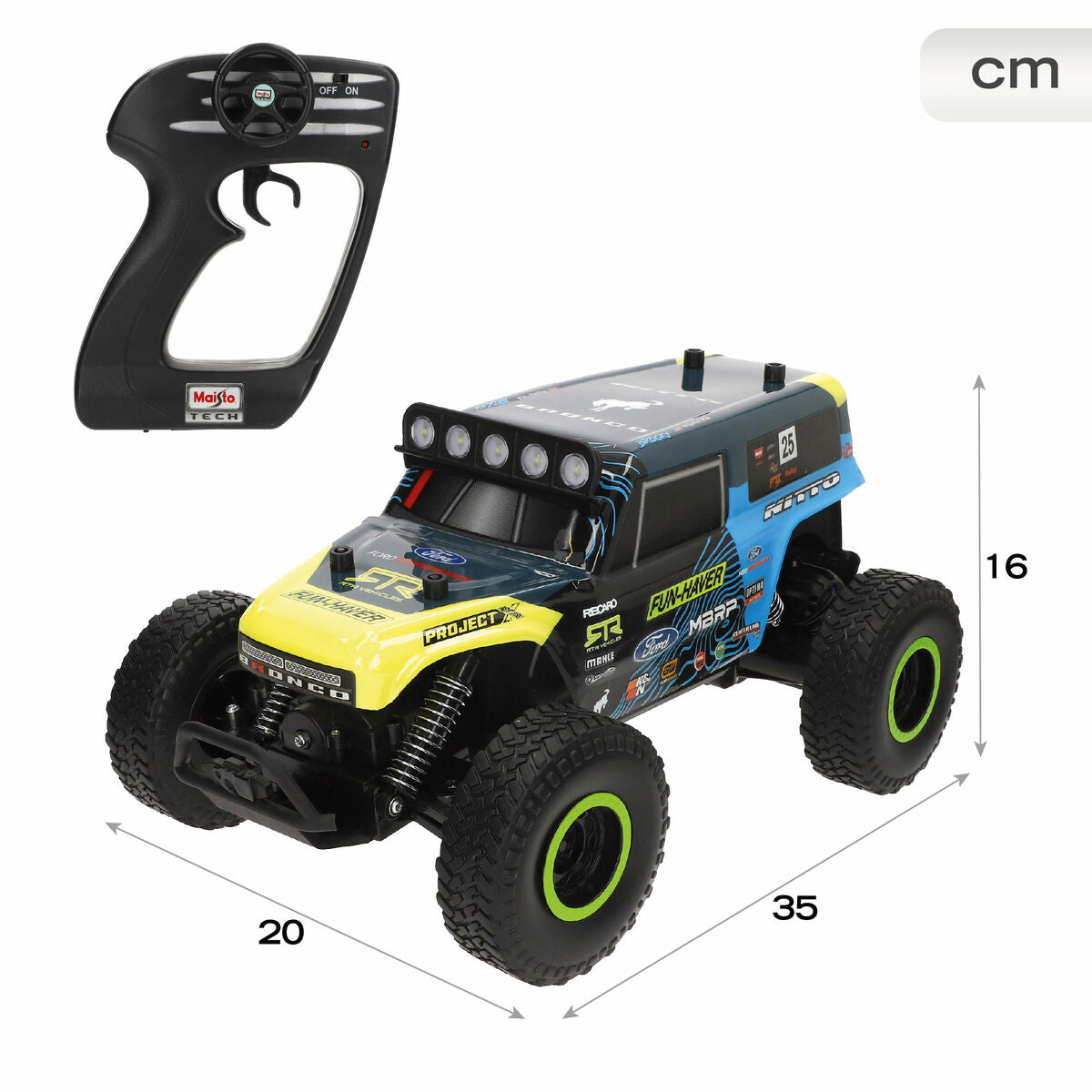 Mașină Radio Control Maisto BROCKY 35 x 16 x 20 cm (2 Unități) - Jucarii si jocuri, Vehicule
