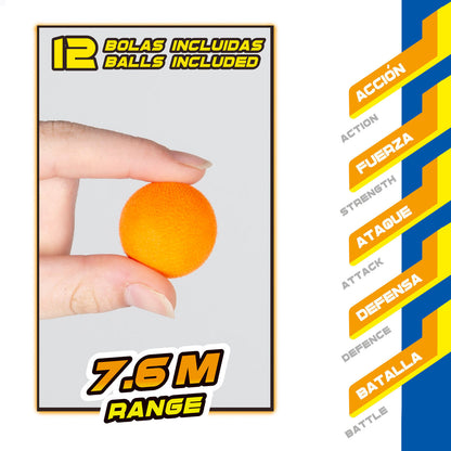 Pistol aruncător de bile Colorbaby 51 x 10 x 5 cm 6 Unități - Jucarii si jocuri, Costume și accesorii