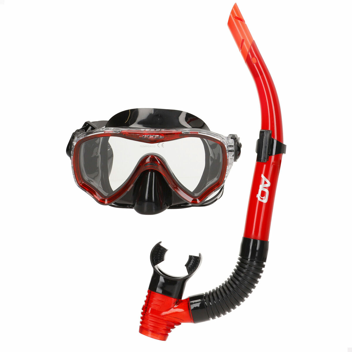 Ochelari de Scufundare cu Tub AquaSport Albastru Roșu (6 Unități) - Sport și în aer liber, Sporturi acvatice