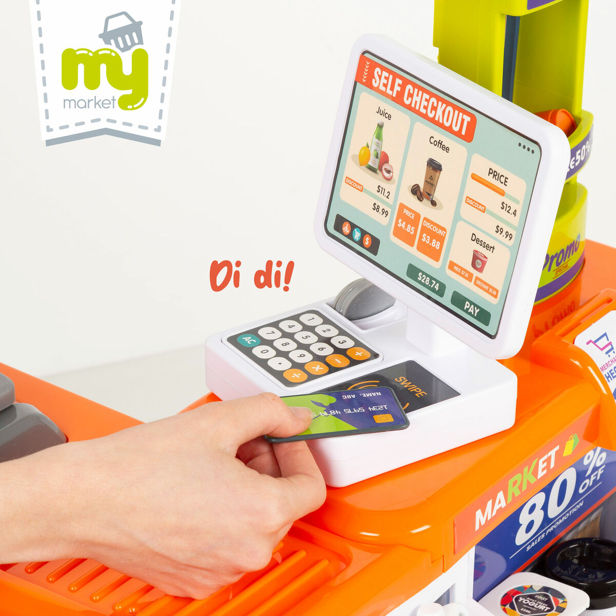 Supermarket de jucării Colorbaby 50 x 82 x 42 cm 50 Piese 2 Unități - Jucarii si jocuri, Imitații de jocuri