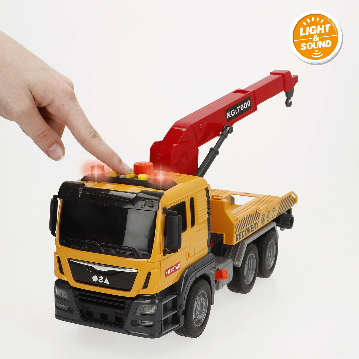 Camion cu Macara Speed & Go 33 x 23 x 12 cm (4 Unități) - Jucarii si jocuri, Vehicule