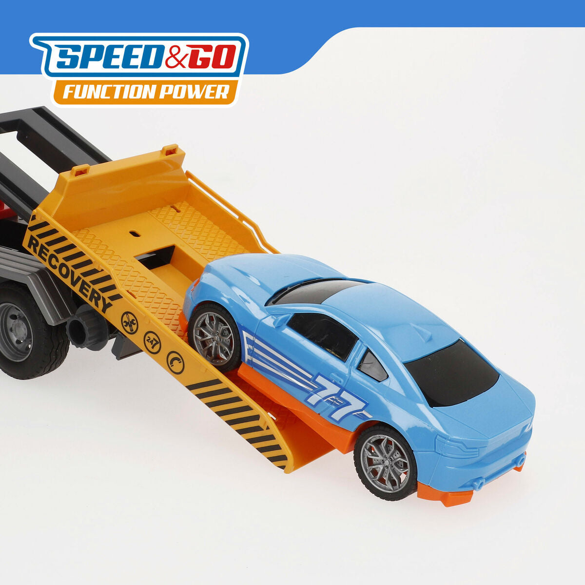 Camion cu Macara Speed & Go 33 x 23 x 12 cm (4 Unități) - Jucarii si jocuri, Vehicule