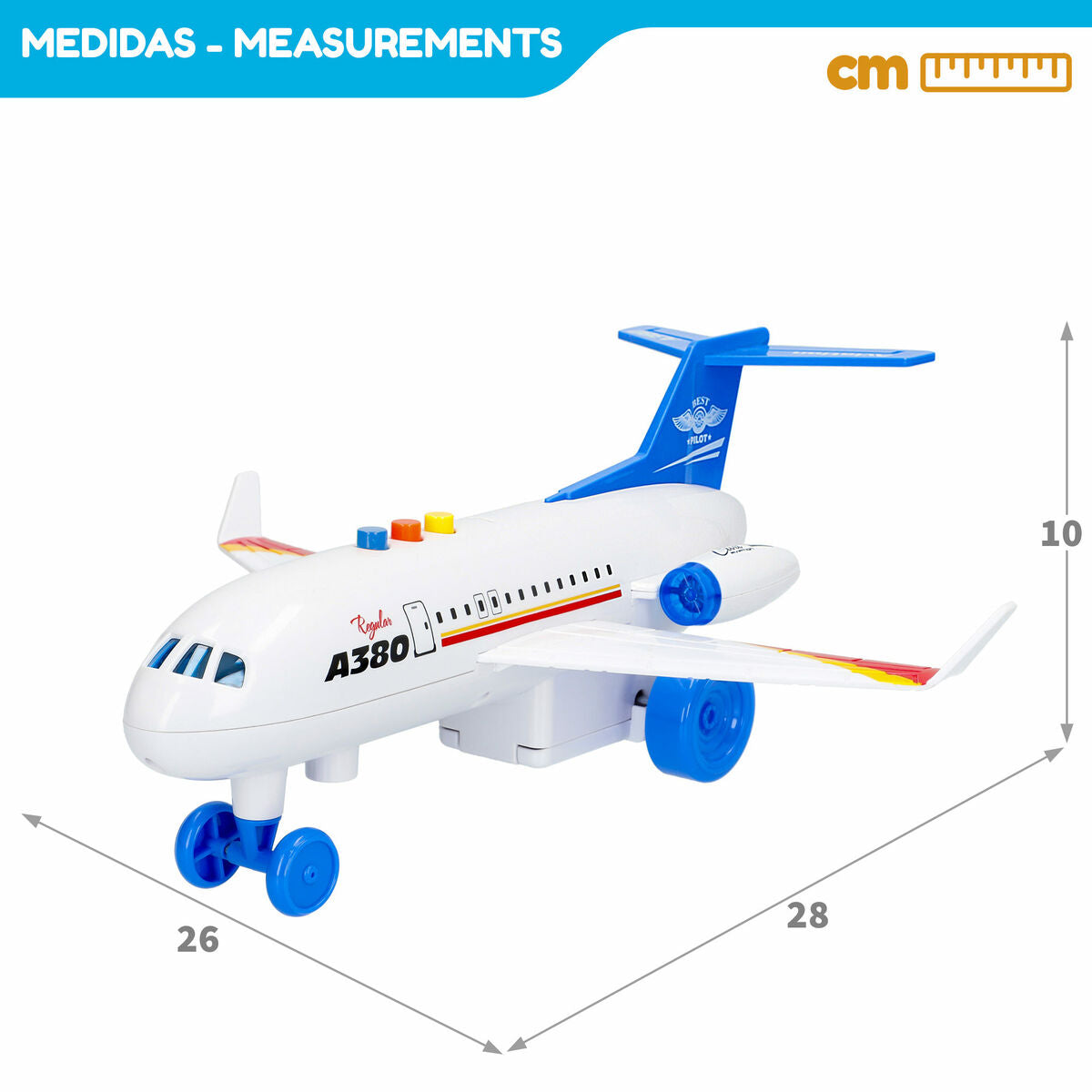 Avion 28 x 10 x 26 cm (6 Unități) - Jucarii si jocuri, Vehicule