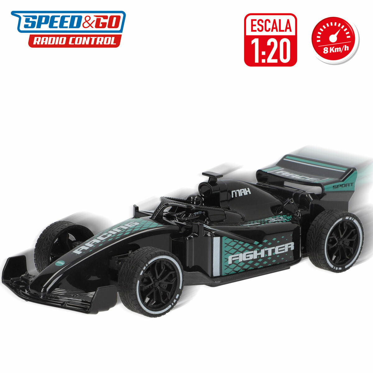 Mașină Radio Control Speed & Go 1:20 19 x 5 x 9 cm (4 Unități) - Jucarii si jocuri, Vehicule