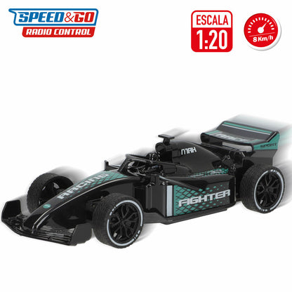 Mașină Radio Control Speed & Go 1:20 19 x 5 x 9 cm (4 Unități) - Jucarii si jocuri, Vehicule
