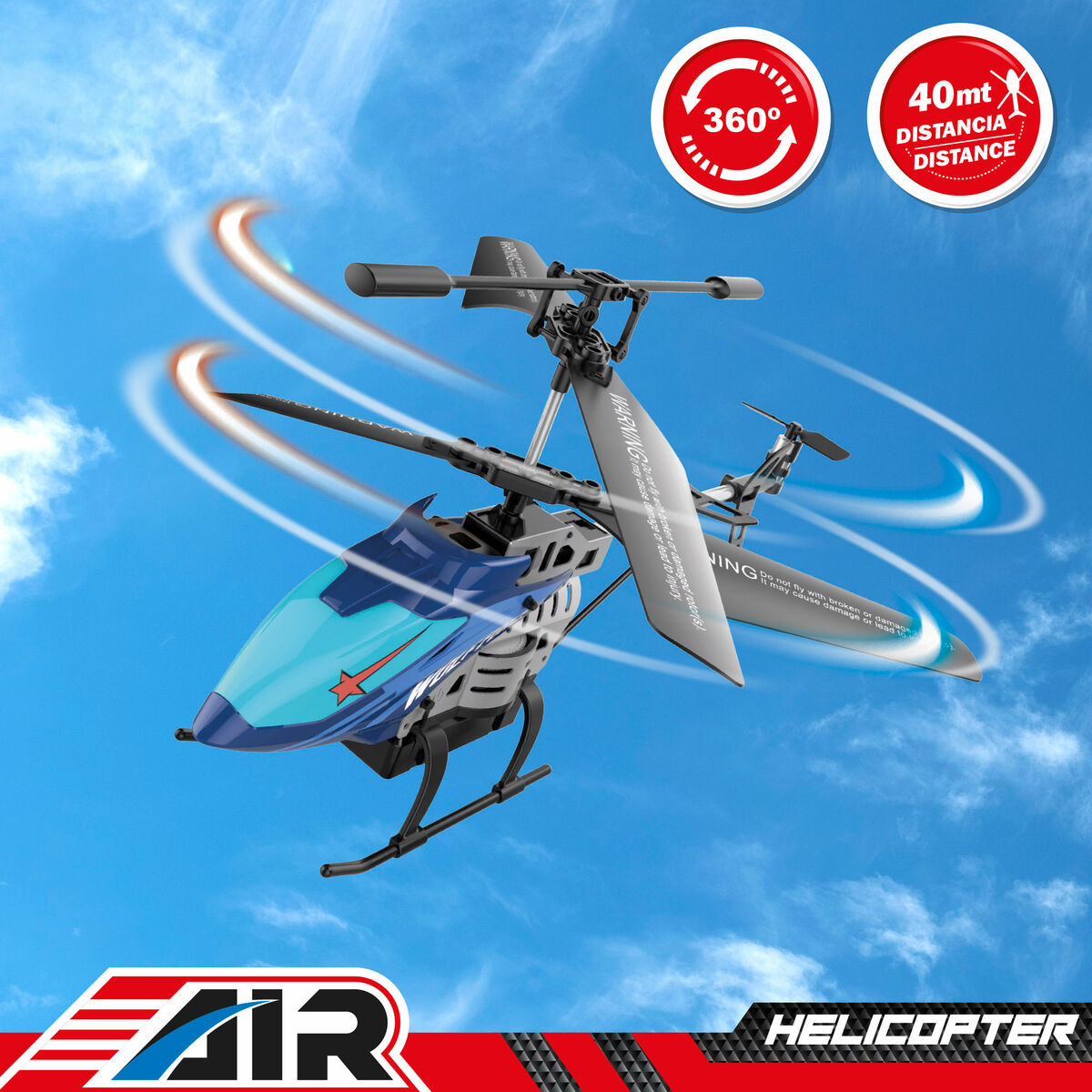 Elicopter Controlat de Radio Colorbaby (2 Unități) - Jucarii si jocuri, Vehicule