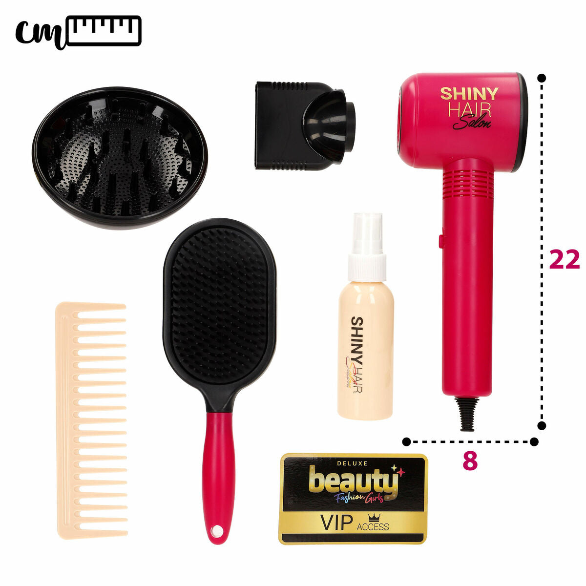 Vaikų plaukų kirpimo rinkinys 8 x 22 x 6 cm (6 Unități) - Jucarii si jocuri, Imitații de jocuri