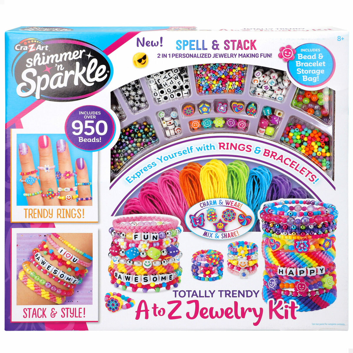 Kit de Bijuterii Cra-Z-Art 0,1 x 0,1 x 0,1 cm (4 Unități) - Jucarii si jocuri, Activități creative