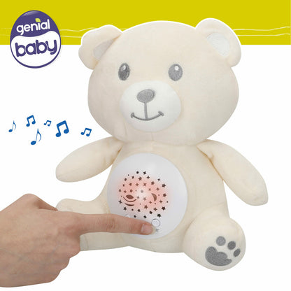 Jucărie de Pluș cu Proiector LED Colorbaby Flauș Plastic 20 x 25 x 12 cm (4 Unități) - Jucarii si jocuri, Jucării de pluș