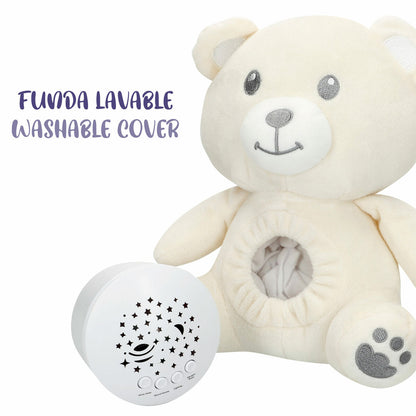 Jucărie de Pluș cu Proiector LED Colorbaby Flauș Plastic 20 x 25 x 12 cm (4 Unități) - Jucarii si jocuri, Jucării de pluș